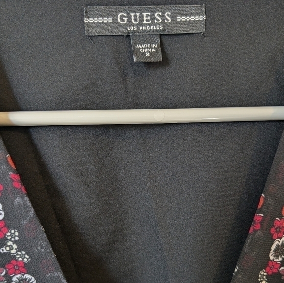 Guess Olena Medallion Print A-Line Smocked Chiffon Midi Dress Glam Mobwife - Picture 12 of 13